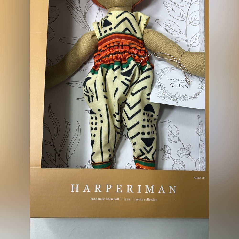 Harperiman Quinn 14” Handmade Plush Linen Doll - BNIB - Picture 10 of 10